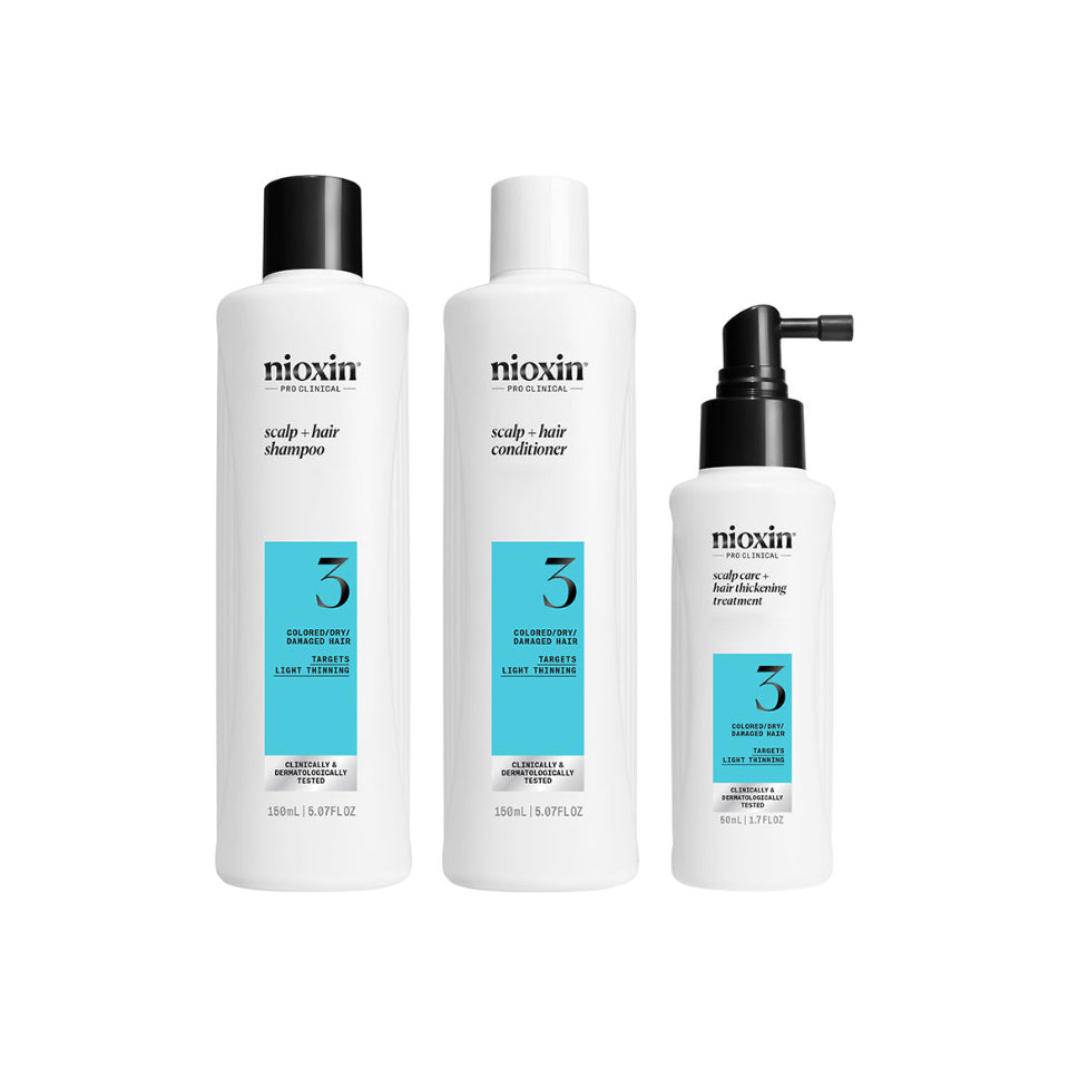 Nioxin Hair Thickening System Kit 3 - For colour treated hair with light thinning