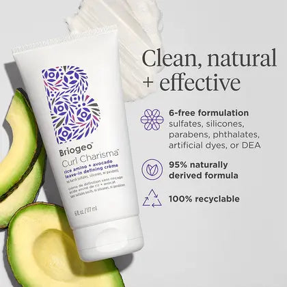 Briogeo CURL CHARISMA rice amino + avocado leave-in defining crème 177ml