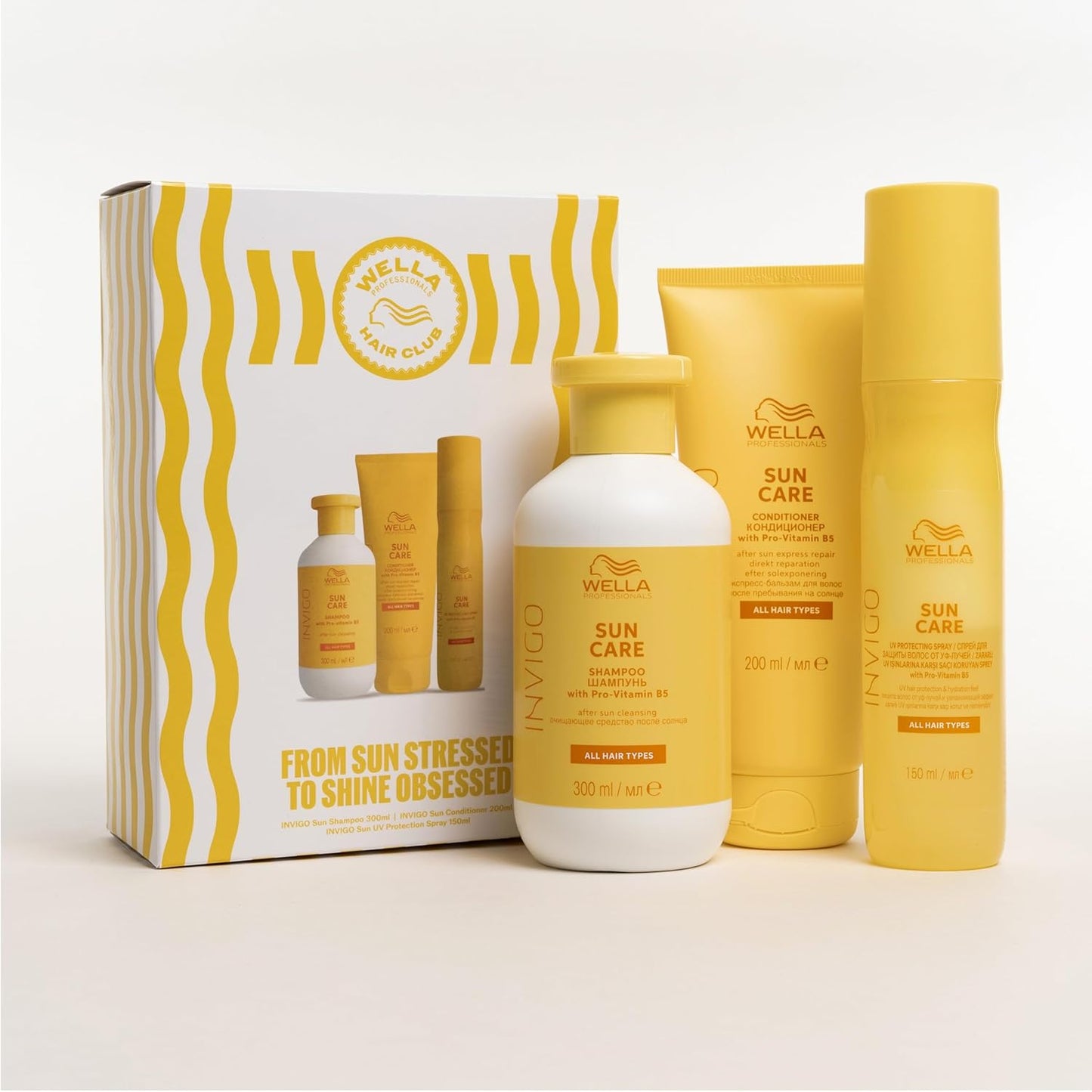 Wella SUN CARE shampoo 300ml conditioner 200ml UV protection spray 150ml