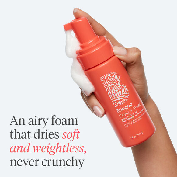 Briogeo Style + Treat Yuzu + Plum Oil Full Miracle Styling Foam 150ml