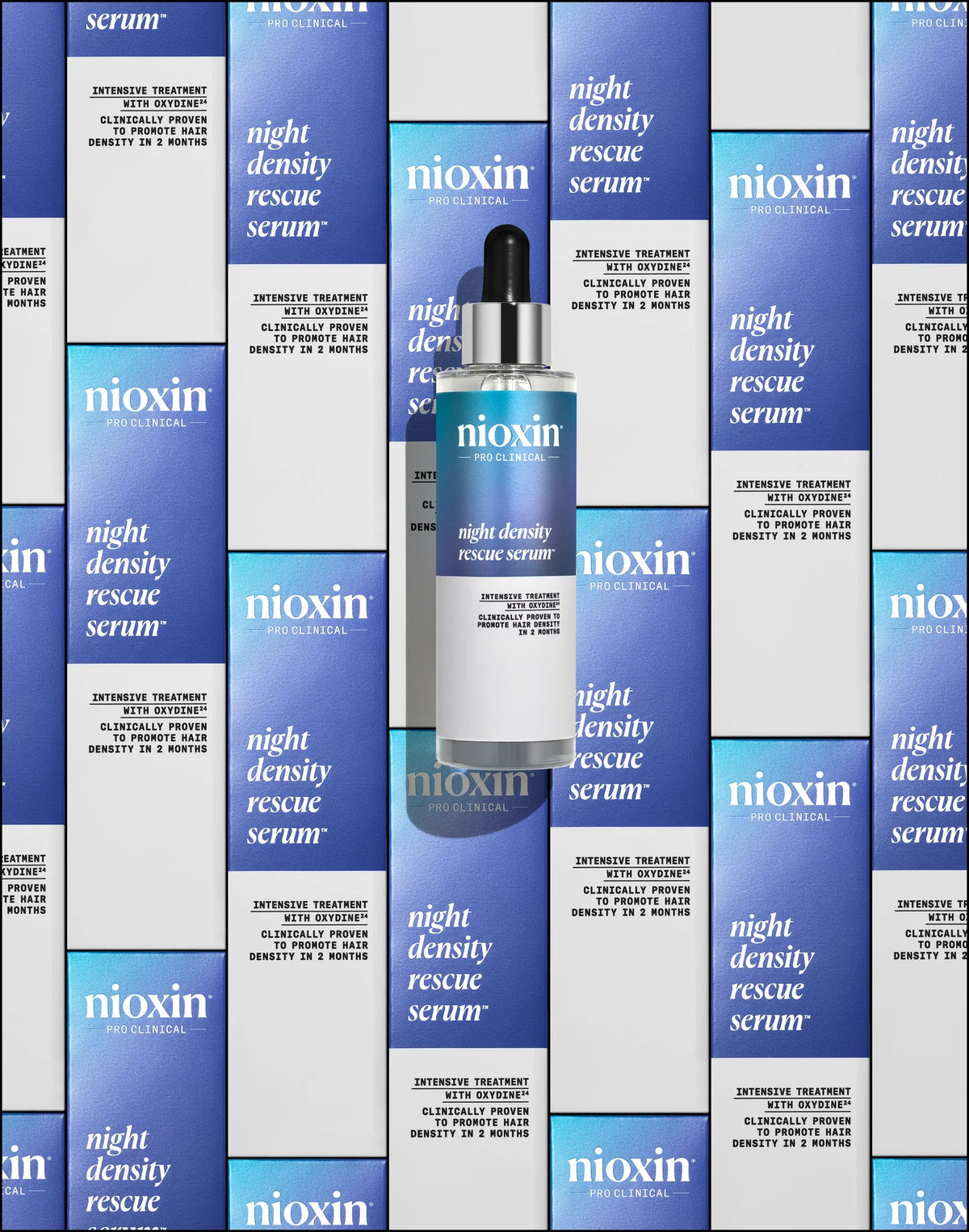 Nioxin Night Density Rescue Serum Thickening Serum For Optimised Hair Growth 70ml