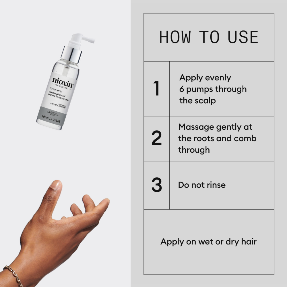 Nioxin Density Defend Diaboost Hair Thickening Serum Leave-in Scalp Treatment Serum 100ml