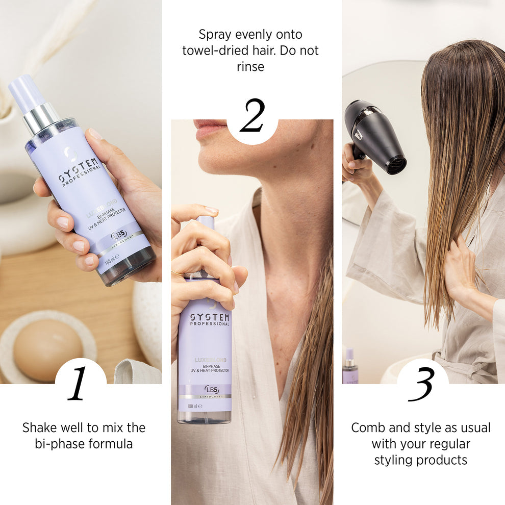System Professional LuxeBlond Bi-Phase & Heat Protector 180ml