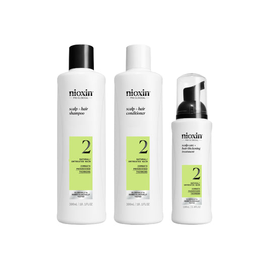 Nioxin Hair Thickening System Kit 2 - For natural hair with progressed thinning